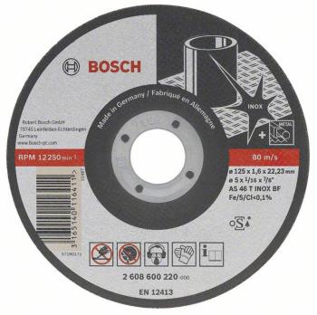 Bosch Accessories 2608602220 2608602220 rezný kotúč rovný  115 mm 22.23 mm 1 ks