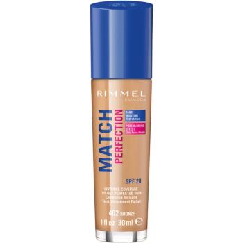 Rimmel Match Perfection tekutý make-up SPF 20 odtieň 402 Bronze 30 ml