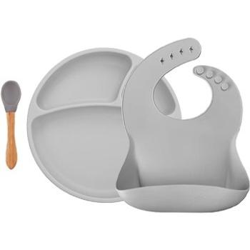 MINIKOIOI set na stolovanie BLW II, Powder Grey (8681176334377)