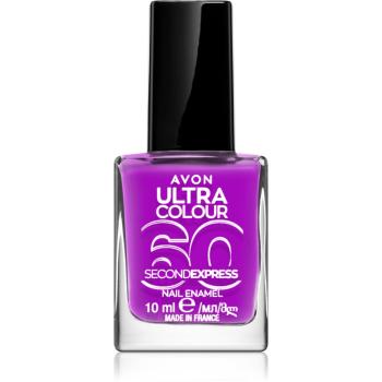 Avon Ultra Colour 60 Second Express rýchloschnúci lak na nechty odtieň Ultraviolet 10 ml