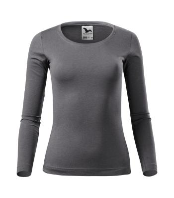 MALFINI Dámske tričko s dlhým rukávom Fit-T Long Sleeve - Oceľovo šedá | XXL