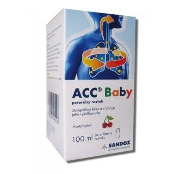 ACC 20 mg/ml Perorálny roztok pre deti a dospelých sol por (fľ.skl.hnedá + striekačka) 1 x 100 ml