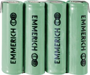 Emmerich 4AA-ZLF akupack - sada nabíjacích batérií 4x mignon (AA) spájkovacia špička v tvare Z Ni-MH 4.8 V 1500 mAh