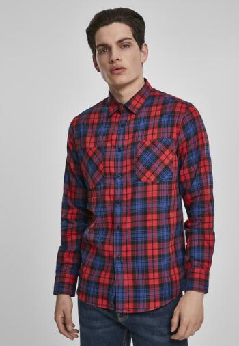 Urban Classics Checked Flanell Shirt 5 red/royal - S
