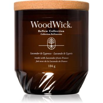 Woodwick Lavender & Cypress vonná sviečka 184 g