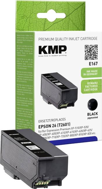 KMP Ink náhradný Epson T2601, 26 kompatibilná  čierna E167 1626,4801