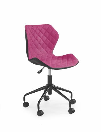 Študentská stolička Matrix - čierno-ružová office chair