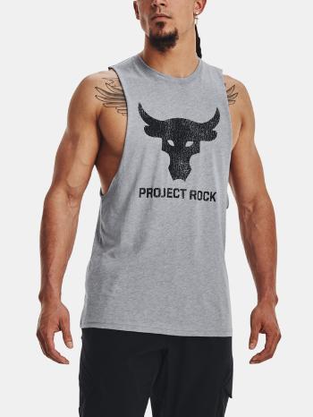 Under Armour UA Project Rock Brahma Bull Tielko Šedá