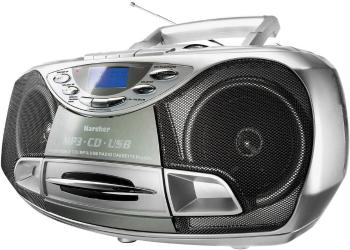 FM rádio s CD Karcher BOOMBOX RR 510 (N) CD, kazeta, USB strieborná
