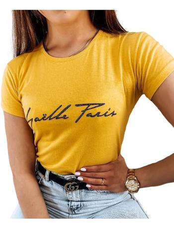 žlté tričko s nápisom gazelle vel. L