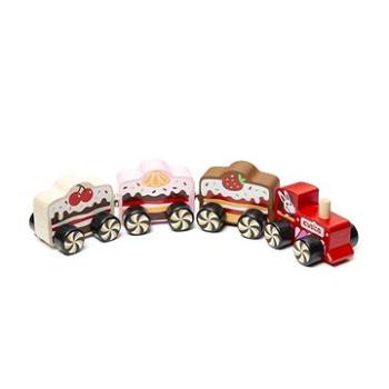 Cubika 15382 Vlak „Cakes“ – drevený vláčik s magnetmi 4 diely (4823056515382)