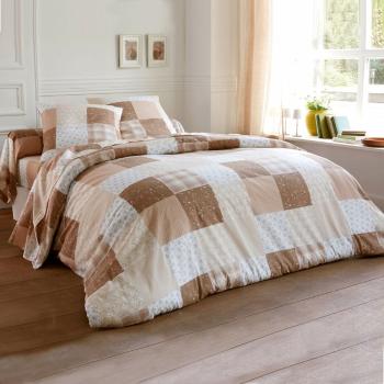 Blancheporte Bavlnená posteľná bielizeň Marlow s geometrickým vzorom, zn. Colombine, bavlna béžová obliečka na prikr. 140x200cm