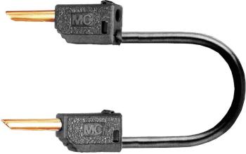 Stäubli LK2-F 30cm sw merací kábel [lamelový zástrčka 2 mm  - lamelový zástrčka 2 mm ] 30.00 cm čierna 1 ks