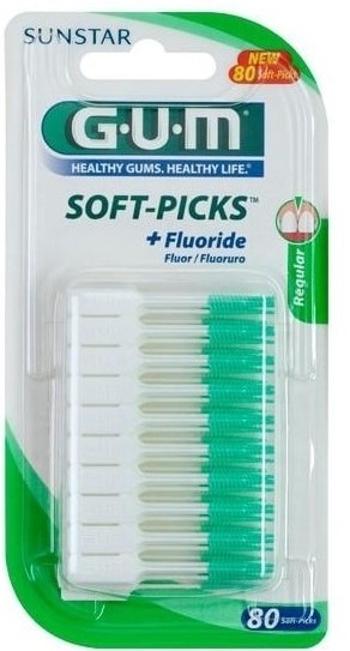 Gum MK Soft-Picks Medzizubné špáradlá s fluoridom 80 ks