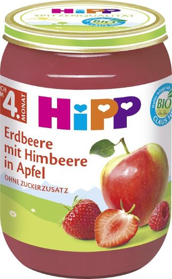 HiPP BIO Jablká s jahodami a malinami 190 g