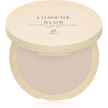 Lumene Blur kompaktný púder a make-up v jednom SPF 15 odtieň No. 2 10 g