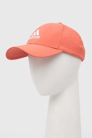 Šiltovka adidas ružová farba, s nášivkou, IR7885