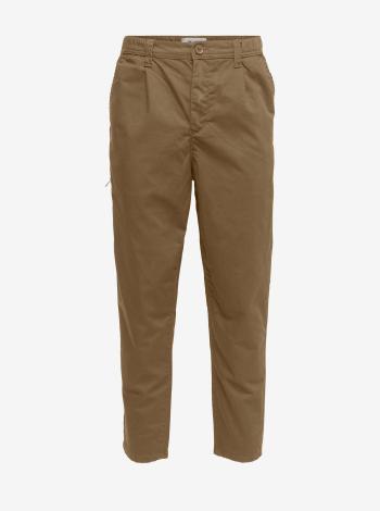 Hnedé chino nohavice ONLY & SONS Dew