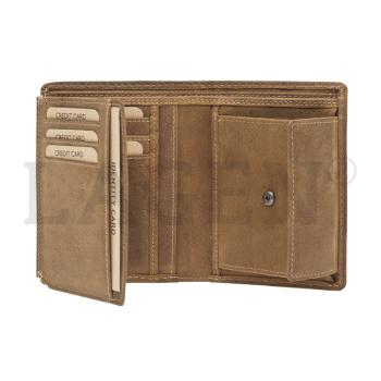 Lagen Pánska peňaženka kožená 5096 Hnedá