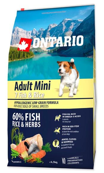 ONTARIO DOG ADULT MINI FISH AND RICE (6,5KG)