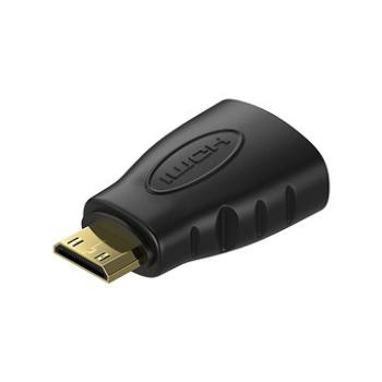 AlzaPower Mini HDMI-C (M) na HDMI (F) 0,1 m (APW-ADMHDHD01B)