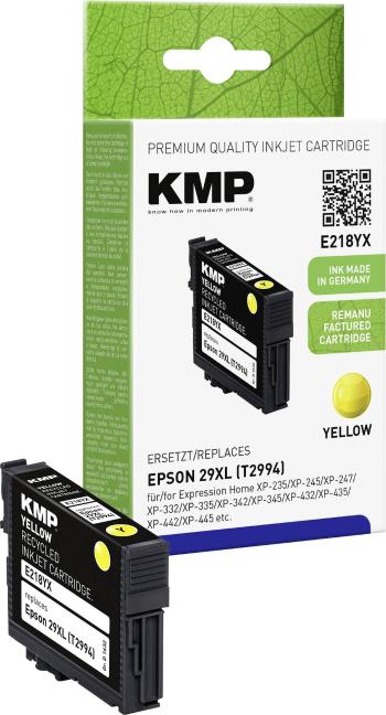 KMP Ink náhradný Epson 29XL, T2994 kompatibilná  žltá E218YX 1632,4009