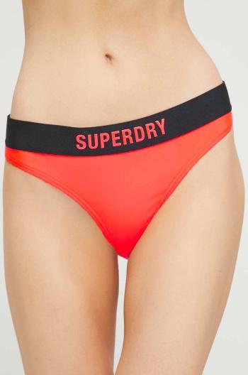 Plavkové nohavičky Superdry oranžová farba