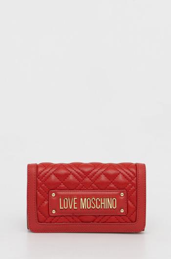 Peňaženka Love Moschino dámsky, červená farba