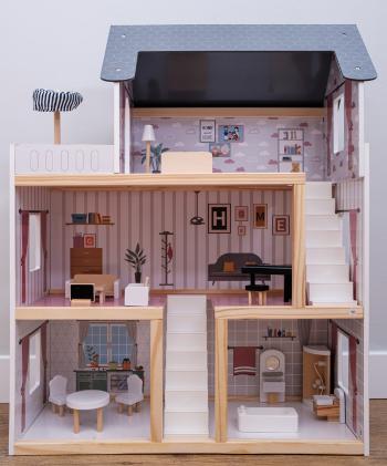 Drevený domček pre bábiky Amélie Mini house 
