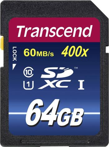 Transcend Premium 400 SDXC karta 64 GB Class 10, UHS-I