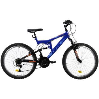 Juniorský celoodpružený bicykel DHS 2441 24" 7.0 Farba blue