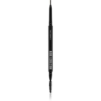 BPerfect IndestructiBrow Pencil dlhotrvajúca ceruzka na obočie s kefkou odtieň Charcoal 10 g