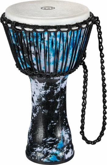 Meinl PADJ8-M-F 10" Rope Tuned Travel Series Djembe Djembe Galactic Blue Tie Dye