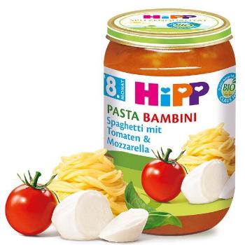 Hipp Príkrm zeleninový BIO Pasta Bambini Rajčin so špagetami a mozarellou 220g