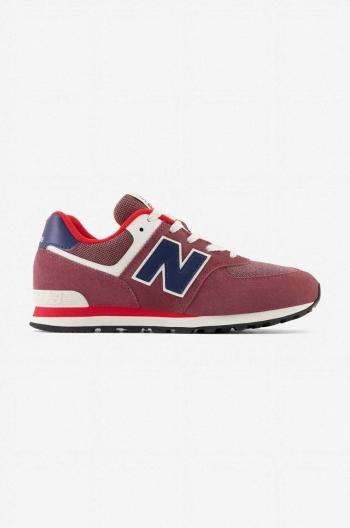 Detské tenisky New Balance bordová farba