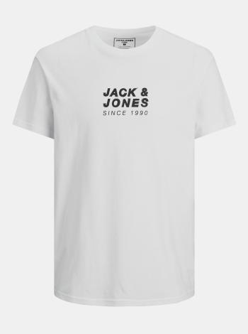 Biele tričko s potlačou na chrbte Jack & Jones Pol