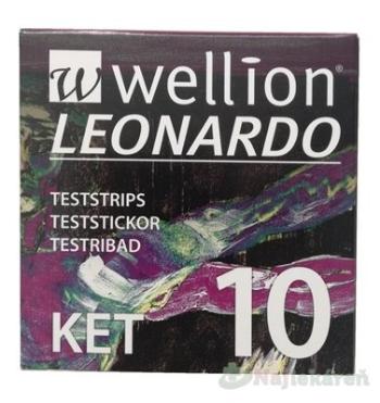 Wellion LEONARDO KET Prúžky testovacie (1bal) 10ks