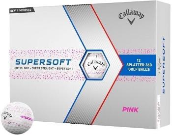 Callaway Supersoft 2023 Pink Splatter Golfové lopty