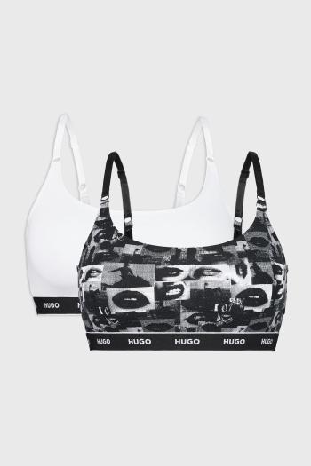 2PACK Podprsenka HUGO Twin BW Bralette