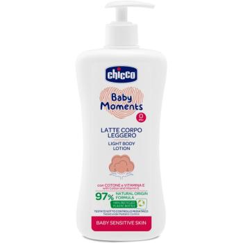 Chicco Baby Moments Sensitive jemné telové mlieko 500 ml