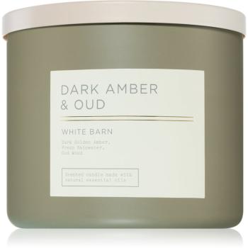 Bath & Body Works Dark Amber & Oud vonná sviečka 411 g