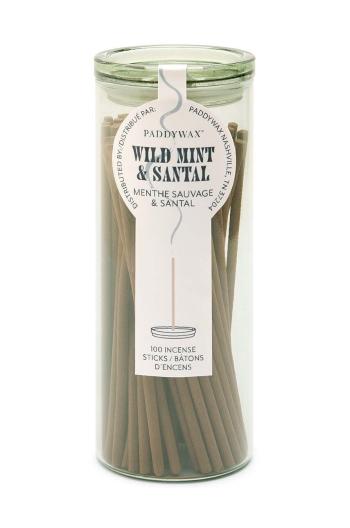 Sada vonných kadidiel Paddywax Wild Mint & Santal 100-pack