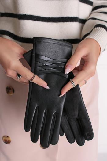 Čierne rukavice Manon