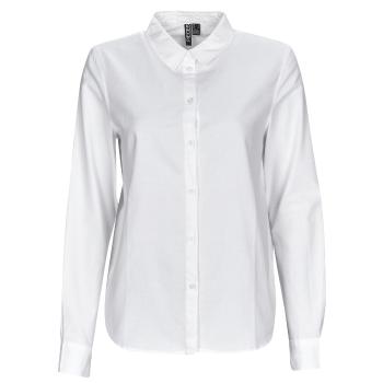 Pieces  PCIRENA LS OXFORD SHIRT  Košele a blúzky Biela