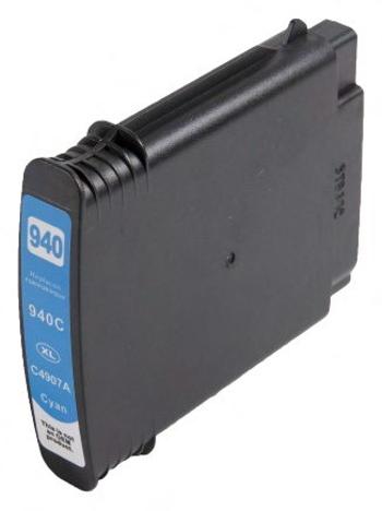 HP C4907AE - kompatibilná cartridge HP 940-XL, azúrová, 20,5ml