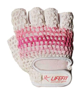 Rulyt Fitnes rukavice LIFEFIT KNIT, vel. M, růžovo-bílé Rulyt Fitnes rukavice LIFEFIT KNIT, vel. M, růžovo-bílé Oblečení velikost: M