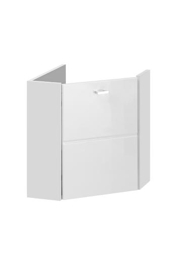 ArtCom Kúpeľňová zostava FINKA White FINKA: Skrinka pod umývadlo rohová 824 | (VxŠxH) 46 x 40 x 40 cm