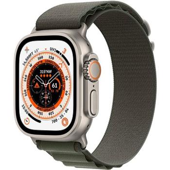 Apple Watch Ultra 49 mm titánové puzdro so zeleným alpským ťahom – Medium (MQFN3CS/A)