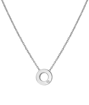 Hot Diamonds Minimalistický strieborný náhrdelník s diamantom Diamond Amulets DP892