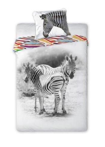 Obliečok Faro Zebra biela čierna 200x140 cm